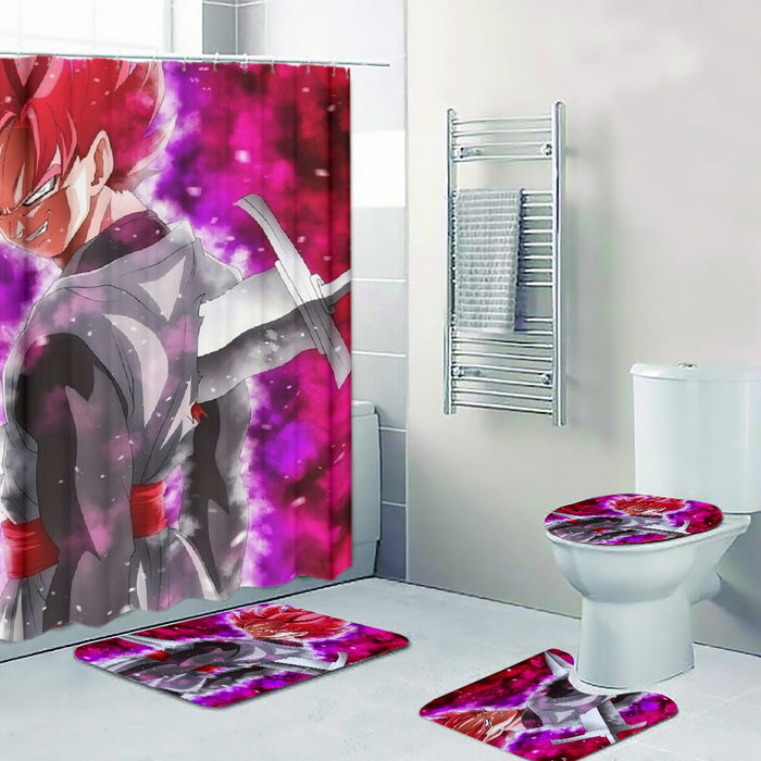 Dragon Ball Super Black Goku Rose Impaled Trunks Sword Four-piece Bathroom