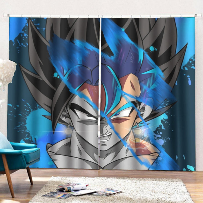 Dragon Ball Z SSJ Goku Painted Curtains with Hooks