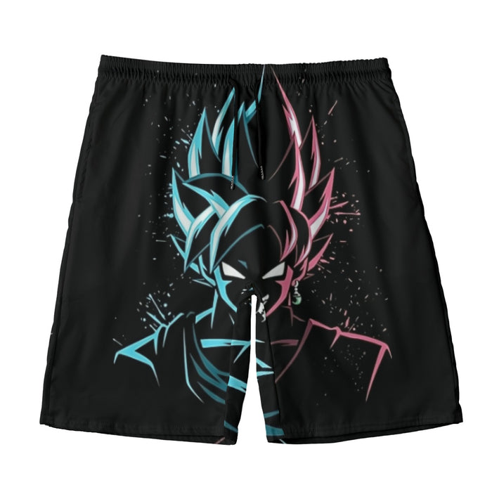 Dragon Ball Super  SSGSS Goku x Black Goku SSJ Rose Beach Pants