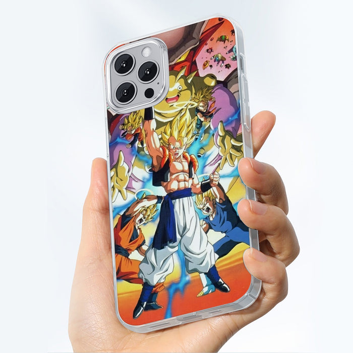 DBZ Goku Vegeta Fusion Saiyan Gogeta Colorful Design Streetwear iPhone 13 Case