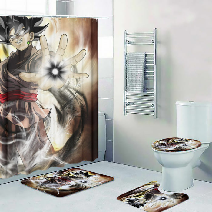 Dragon Ball Super Black Goku Black Hole Creation Four-piece Bathroom