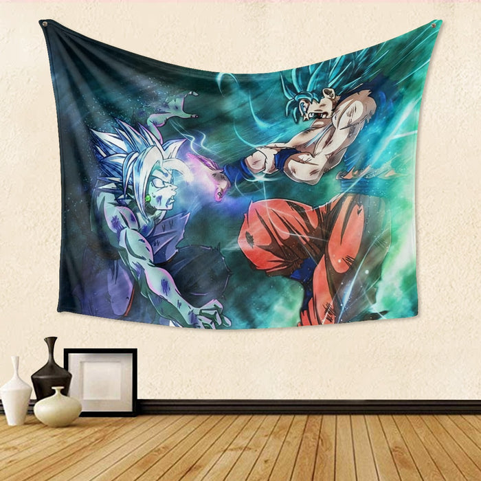 Dragon Ball Fused Zamasu Goku Blue Super Saiyan Epic Tapestry