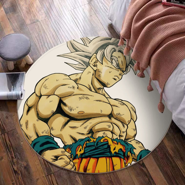 Dragon Ball Super Mastered Ultra Instinct Goku round mat