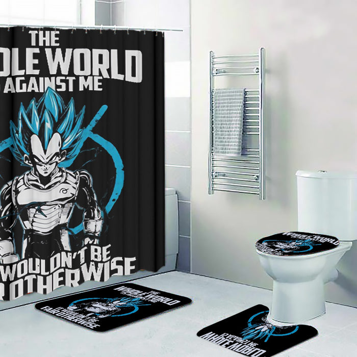 Dragon Ball Super SSGSS Vegeta Whis Symbol Four-piece Bathroom