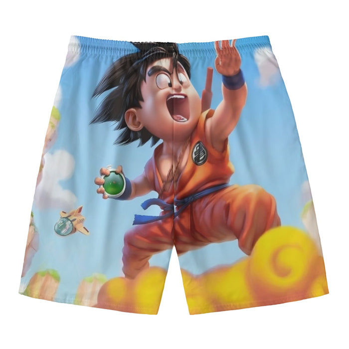 Dragon Ball Goku Kid Ride Flying Nimbus Cute Dope Streetwear Beach Pants