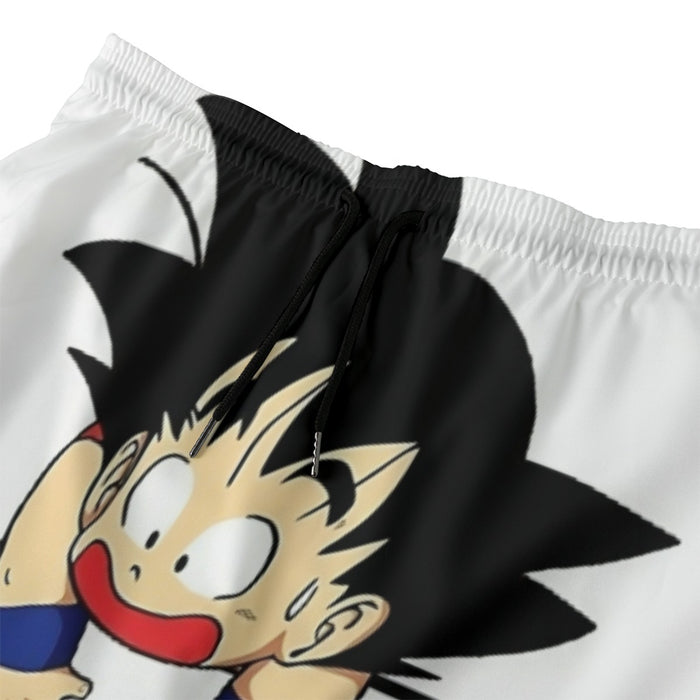 Smiling Goku On Pocket Of Dragon Ball Z Beach Pants
