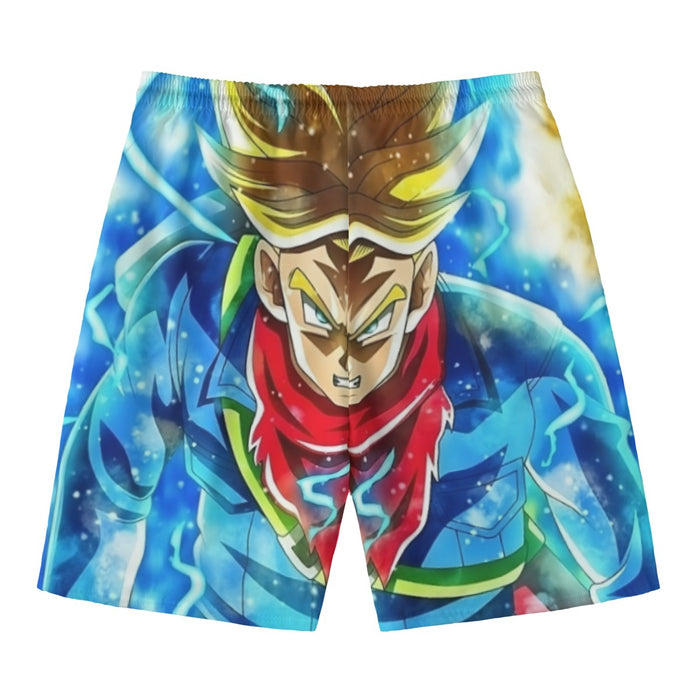 DBZ Rage Super Saiyan Trunks Portrait Unique Style Beach Pants