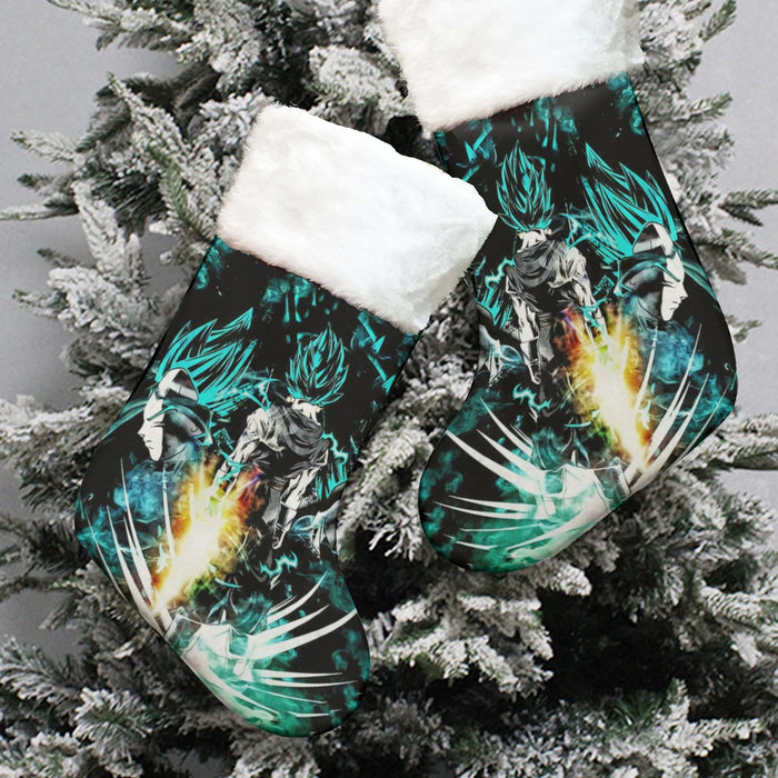 Dragon Ball Gogeta Super Saiyan Power Up Potara Fusion Design Christmas Socks