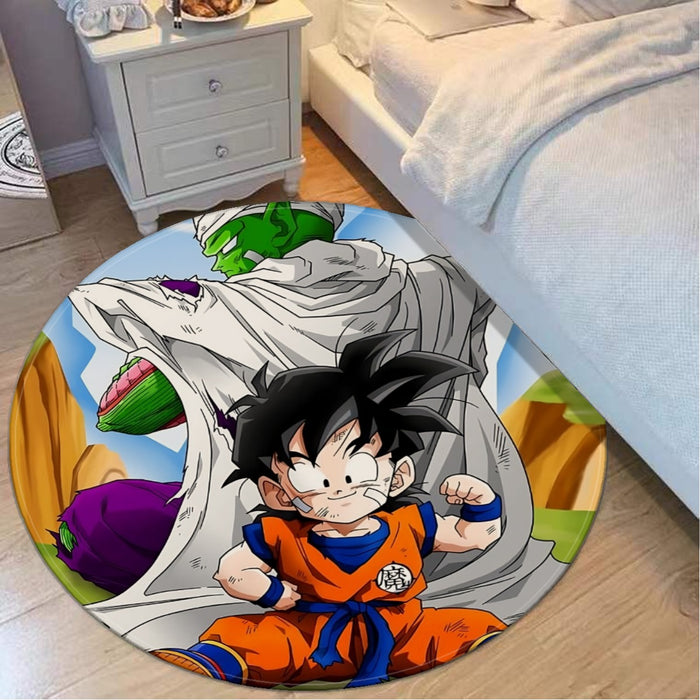 Dragon Ball Amazing Master Piccolo Train Strong Kid Gohan round mat