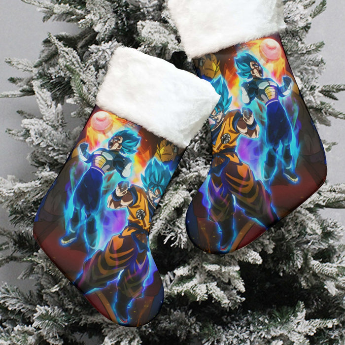 DBZ Legendary Broly Son Goku Vegeta Super Saiyan Blue Christmas Socks