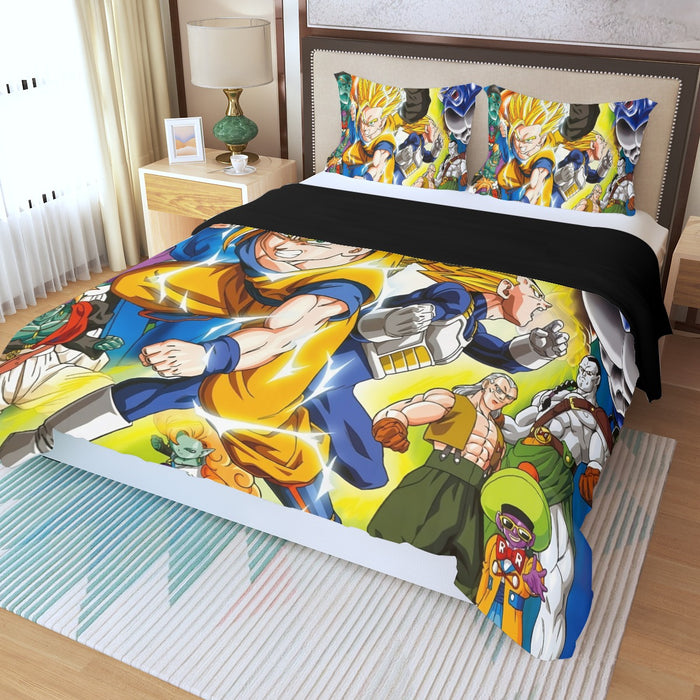 Dragon Ball Gohan Kid Super Saiyan Villain Vibrant Color Design  Three Piece Duvet Cover Set