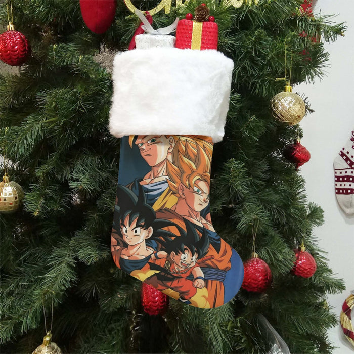 Goku Evolution from Kid to SSJ3 Transformation Dopest 3D Christmas Socks