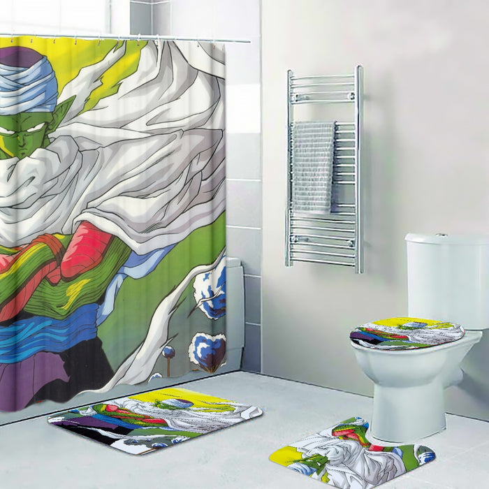 Dragon Ball Angry Piccolo Standing And Ready for Fighting Four-piece Bathroom