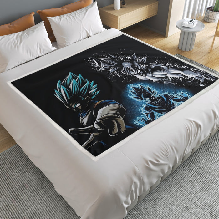 Dragon Ball Z SSGSS Household Warm Blanket