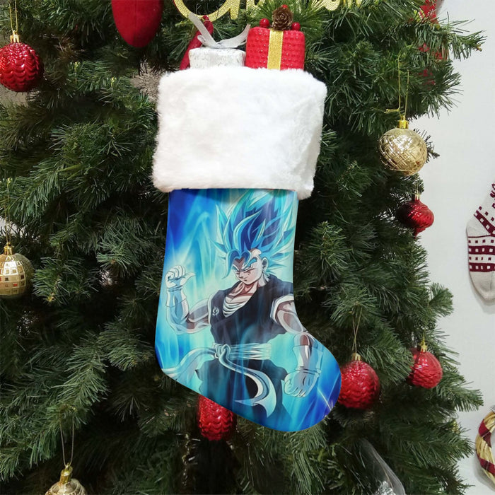 Dragon Ball Z Super Saiyan Vegito Blue Charge Aura Christmas Socks