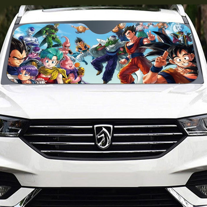 Dragon Ball Z Characters Windshield Sunshade