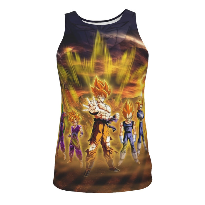 Piccolo Goku And Vegeta Dragon Ball Z Tank Top