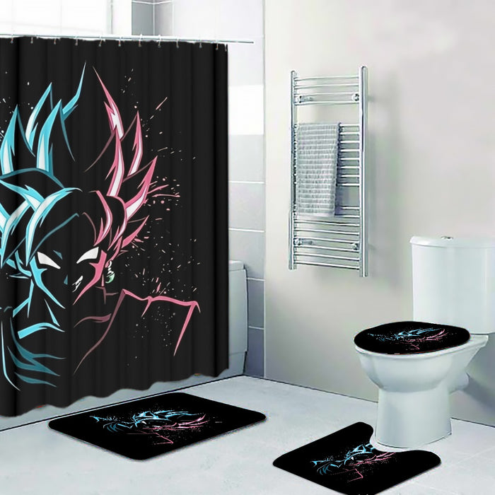 Dragon Ball Super  SSGSS Goku x Black Goku SSJ Rose Four-piece Bathroom