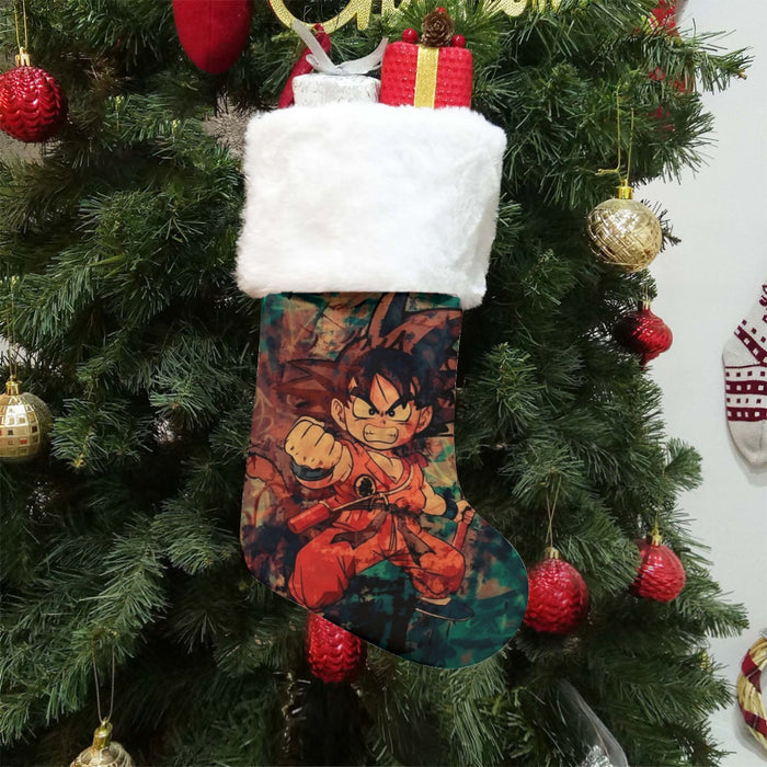 Kid Young Goku Vintage Tie Dye Painting Stylish DBZ 3D Christmas Socks