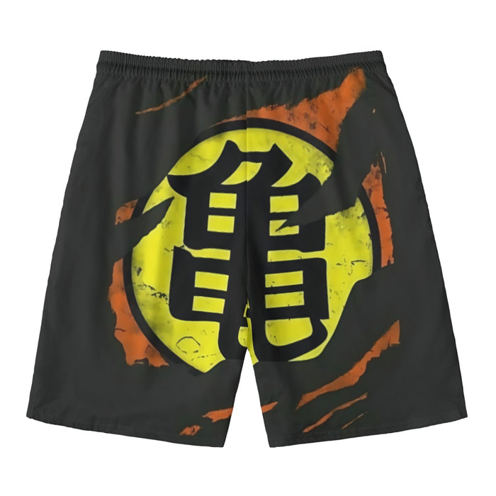 Dragon Ball Master Roshi Symbol Kanji Japanese Cool Design Beach Pants