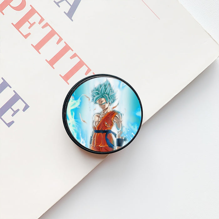 Dragon Ball Serious Super Saiyan Goku 2 Blue Epic Aura Airbag mobile phone holder