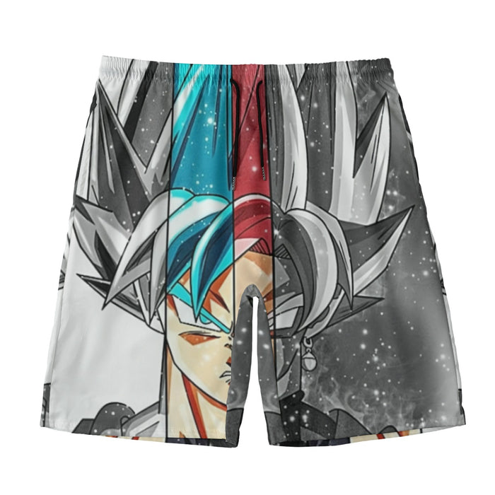 Dragon Ball Super All Super Saiyan Goku Forms Beach Pants