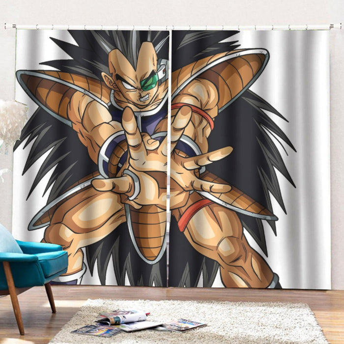 Dragon Ball Z Awesome Saiyan Raditz Fighter Stance Curtains with Hooks