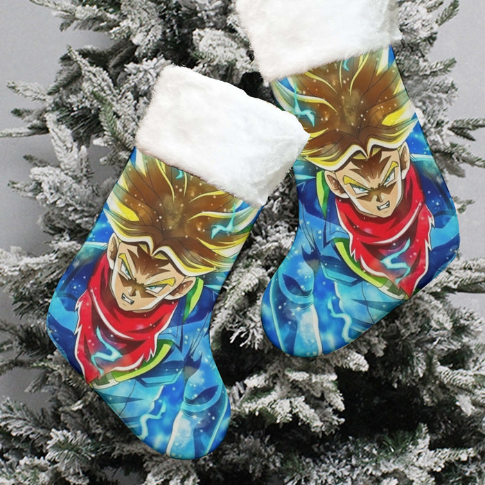 DBZ Rage Super Saiyan Trunks Portrait Unique Style Christmas Socks