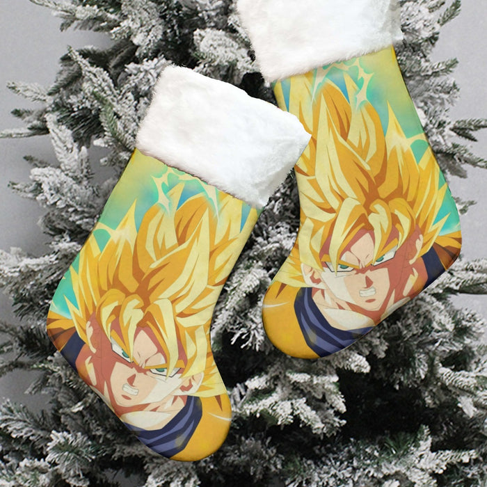 Dragon Ball Goku Super Saiyan Hero Thunder Design Street Style Christmas Socks