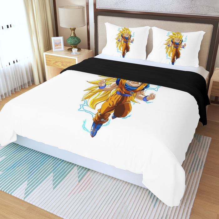 Goku Super Saiyan 3 Three Piece Duvet Cover Set