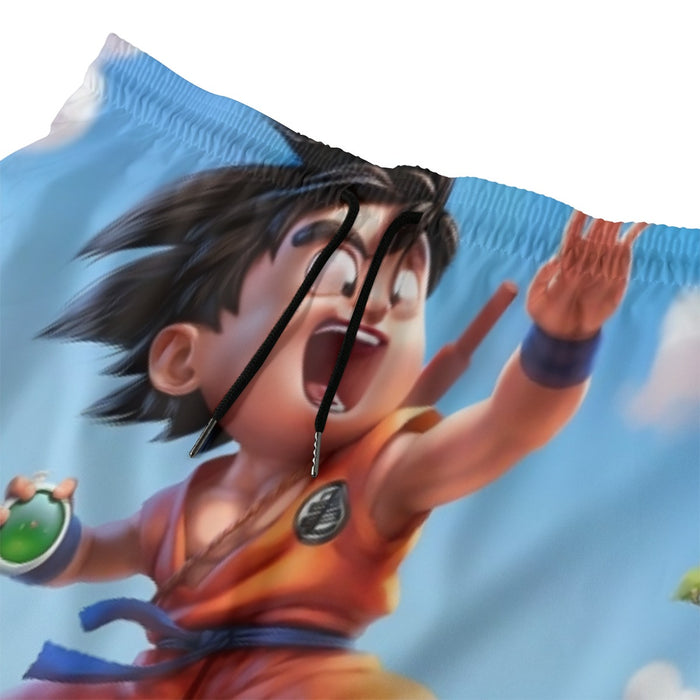 Dragon Ball Goku Kid Ride Flying Nimbus Cute Dope Streetwear Beach Pants
