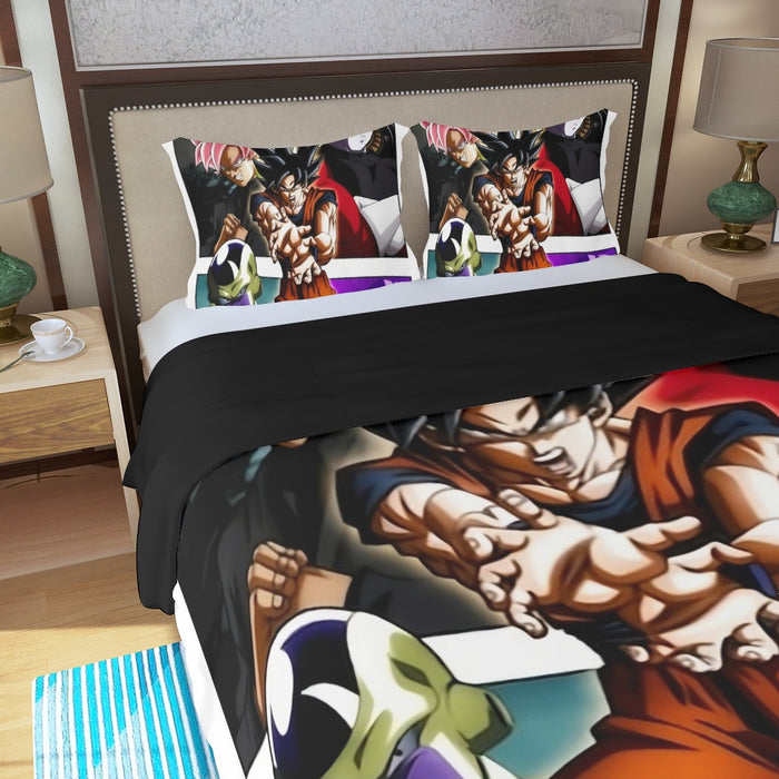 Goku Black Kamehameha Dragon Ball Z Three Piece Duvet Cover Set