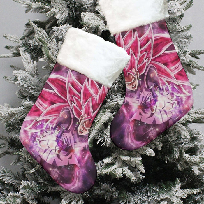 Dragon Ball Black Goku Rose 3 Ultra Instinct Epic 3D Christmas Socks