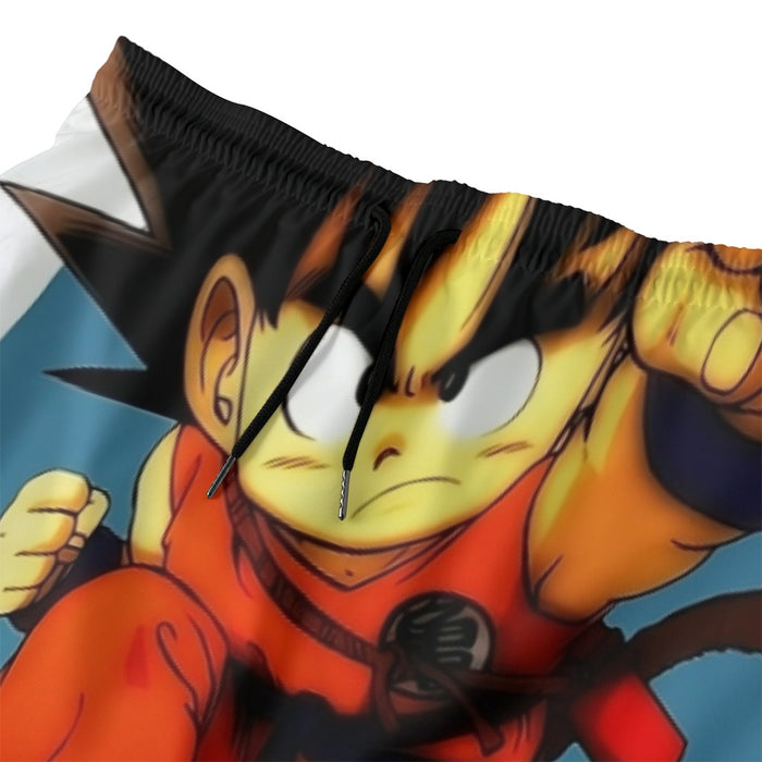 Young Goku Kid Flying Cloud Fight 3D Dragonball Beach Pants