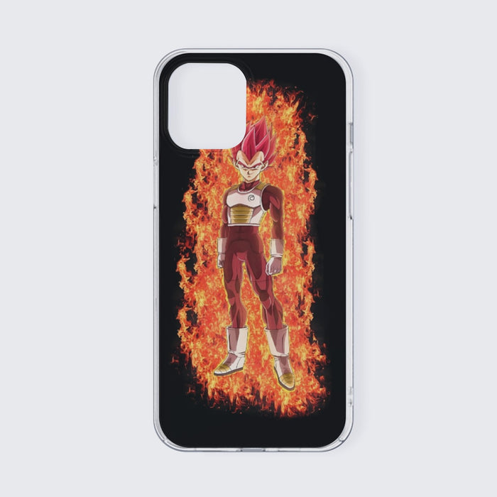 DBZ Vegeta Super Saiyan God Whis Symbol Fire Aura Streetstyle iPhone 13 Case