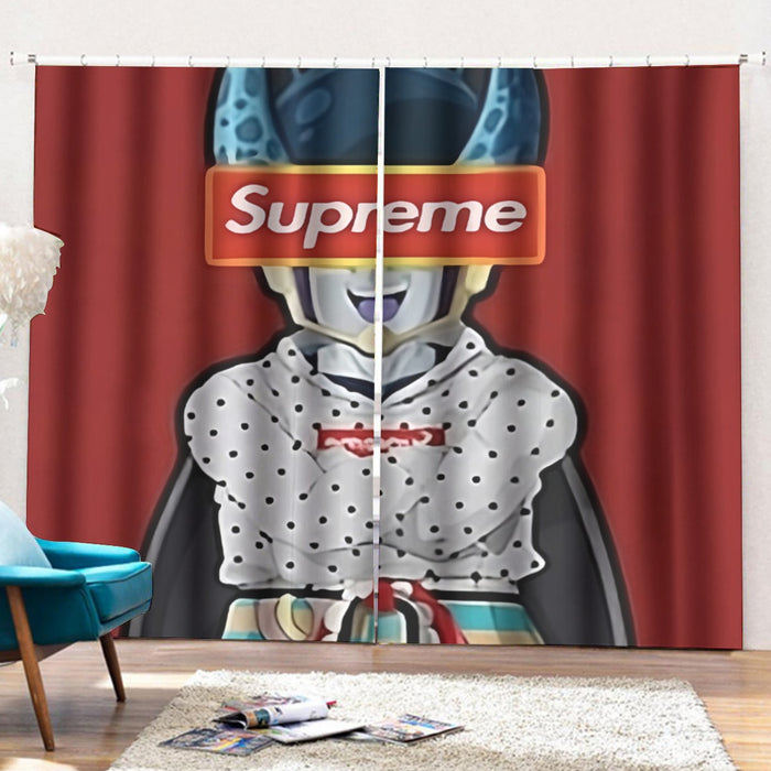 Supreme Villain Perfect Cell Red Simple Streetwear Curtains with Hooks