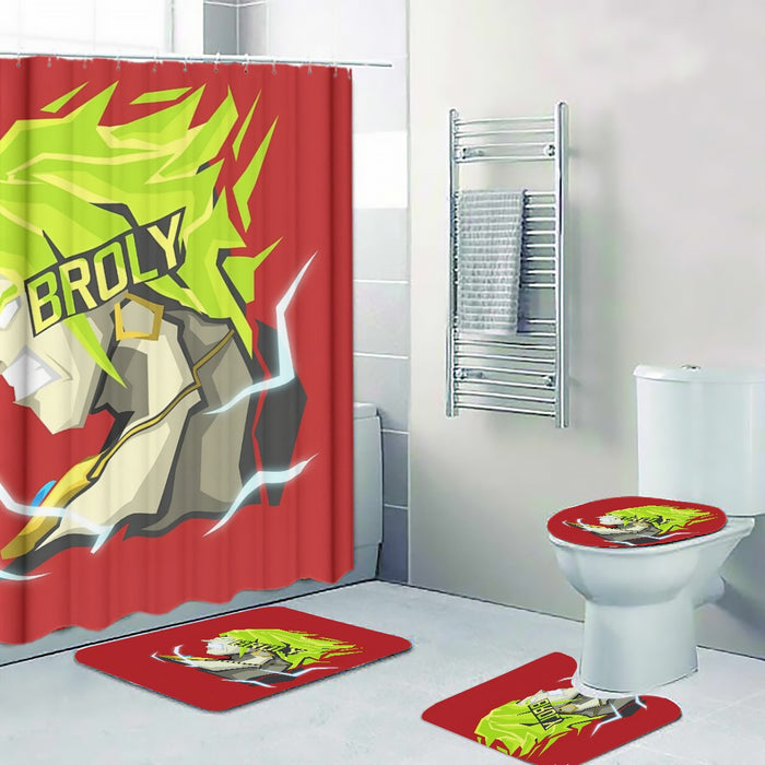 Dragon Ball Super Cool Legendary Broly Cool Vector Art Four-piece Bathroom