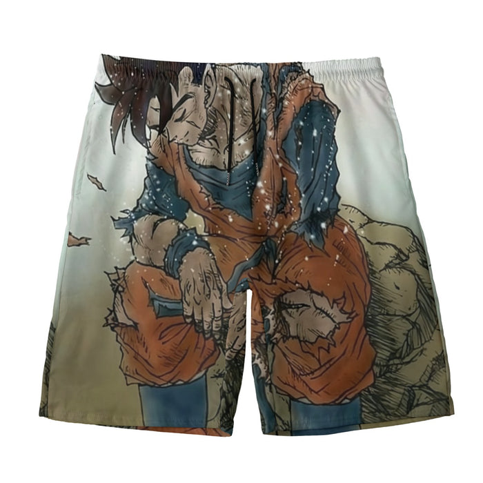Dragon Ball Gohan Exhausted Sad Simple Design Vintage Streetwear Beach Pants