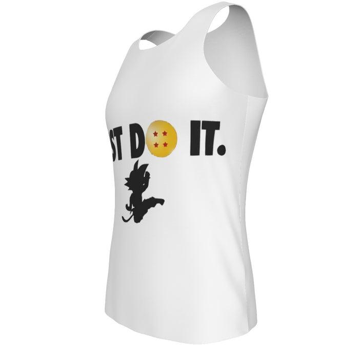 Just Do It Slogan Dragon Ball Kid Goku Dope Black Tank Top