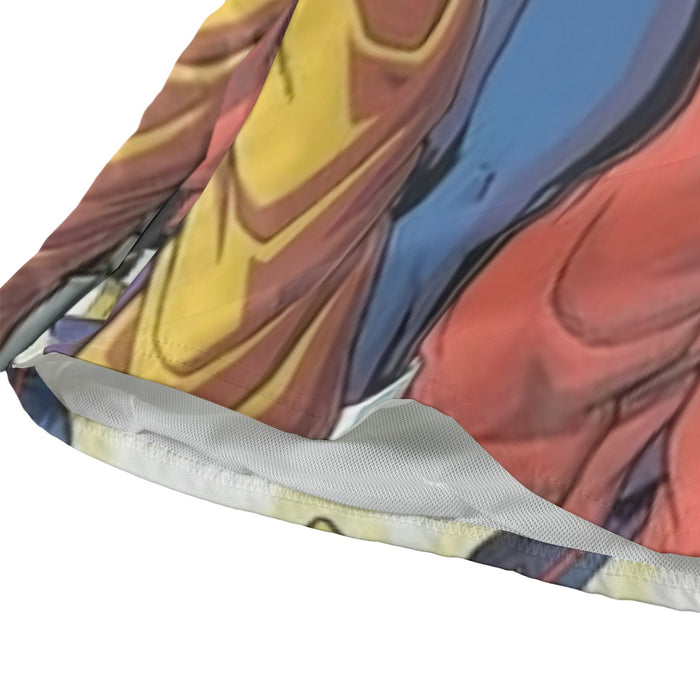 DBZ Goku Vegeta Super Saiyan Krillin Piccolo All Heroes Vibrant Design Beach Pants