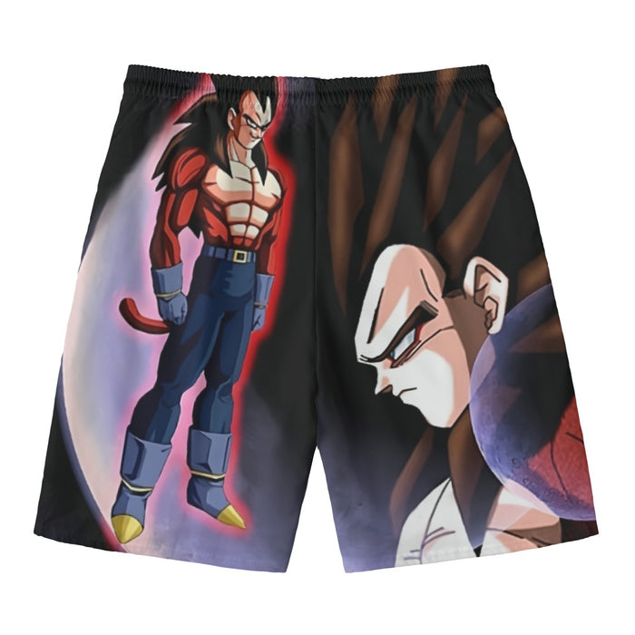 Dragon Ball Super Vegeta 4 Cool Crescent Moon Universe Beach Pants