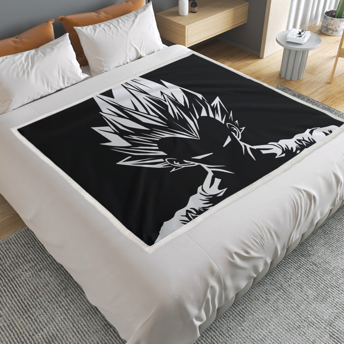 Dragon Ball Z Bad-Ass King Vegeta Graphic Household Warm Blanket