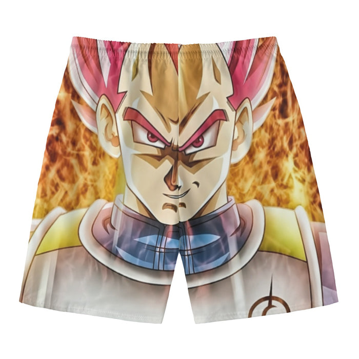 Dragon Ball Super Saiyan God Red Vegeta Cool Casual Beach Pants