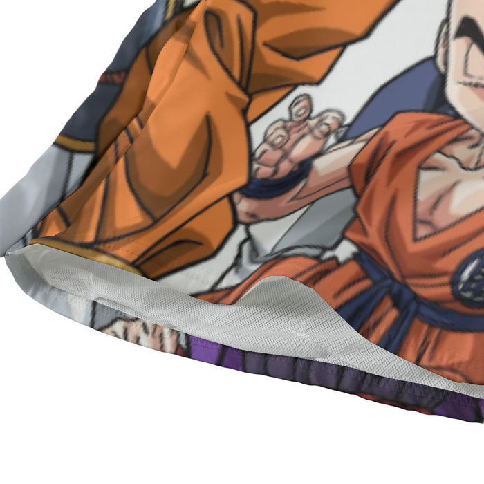 DBZ Goku Fighting Stance Gohan Piccolo Krillin Vegeta Frieza Color Beach Pants