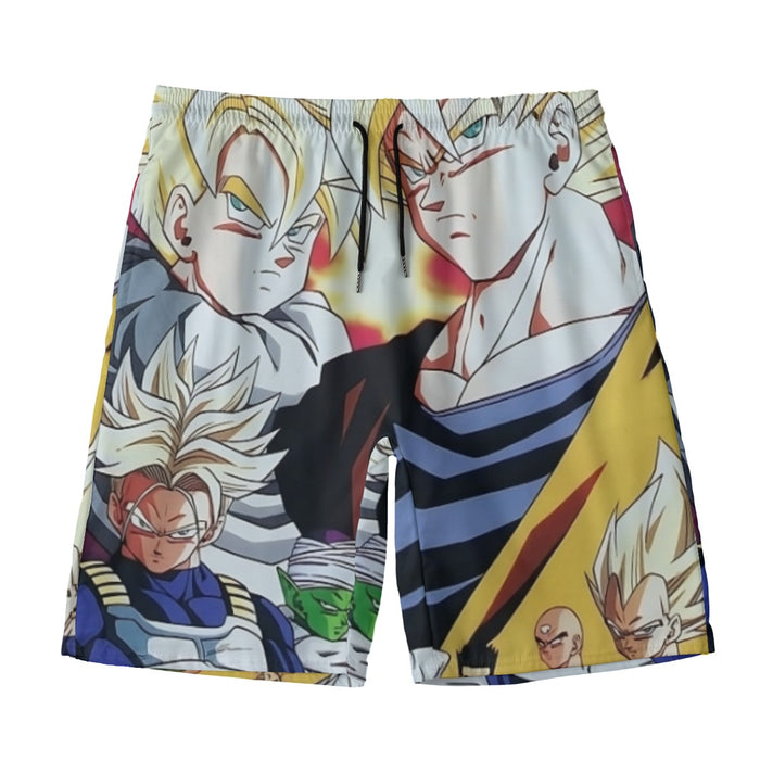 Dragon Ball Z Angry Super Saiyan Fighters Beach Pants