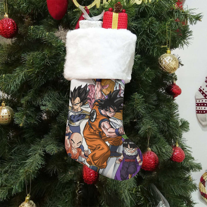 DBZ Goku Fighting Stance Gohan Piccolo Krillin Vegeta Frieza Color Christmas Socks