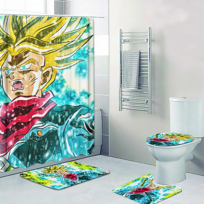 DBZ Trunks Super Saiyan Powerful Battle Ultimate Transformation Design Four-piece Bathroom