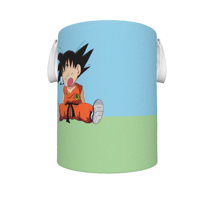 Dragon Ball Goku Kid Cute Day Dreamer Sleeping Anime Design Laundry Basket