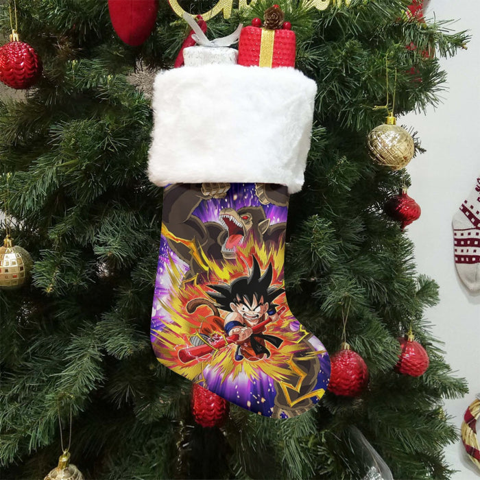 Great Ape Monkey Warrior Angry Kid Goku Fighting 3D Christmas Socks