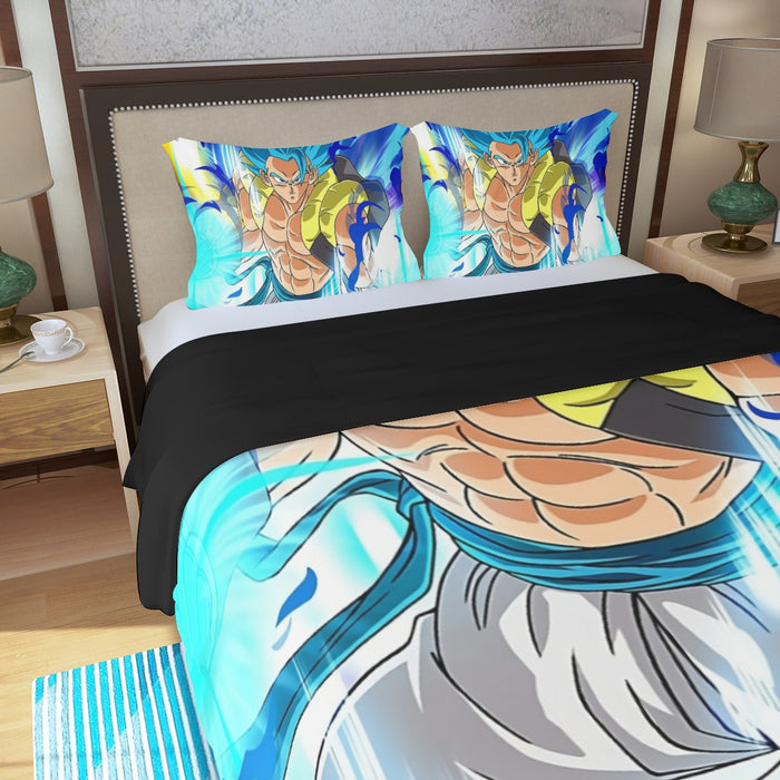 Super Saiyan Blue Gogeta Three Piece Duvet Cover Set